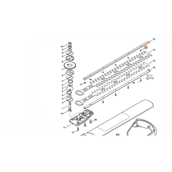 STIHL  Element ślizgowy 4,2x8x3,75 6010 648 6720